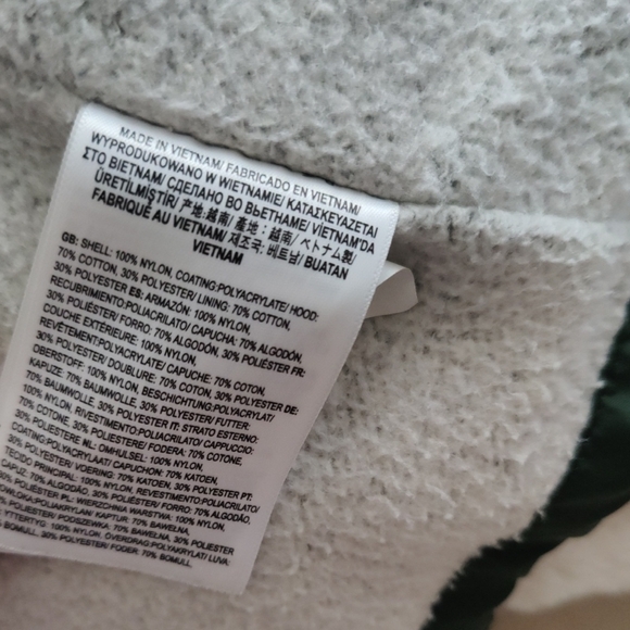 Vans Green Raincoat with Gray Hood - Picture 7 of 7